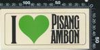 Sticker: Pisang Ambon - I love (2), Ophalen of Verzenden, Zo goed als nieuw, Bedrijf of Vereniging