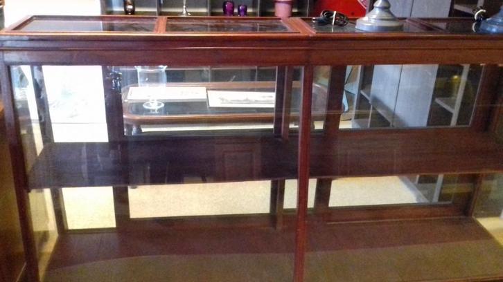 KLASSIEKE TOONBANK VITRINE KAST DRESSOIR ZELDZAAM EXEMPLAAR!, Huis en Inrichting, Kasten | Vitrinekasten, Zo goed als nieuw, 100 tot 150 cm