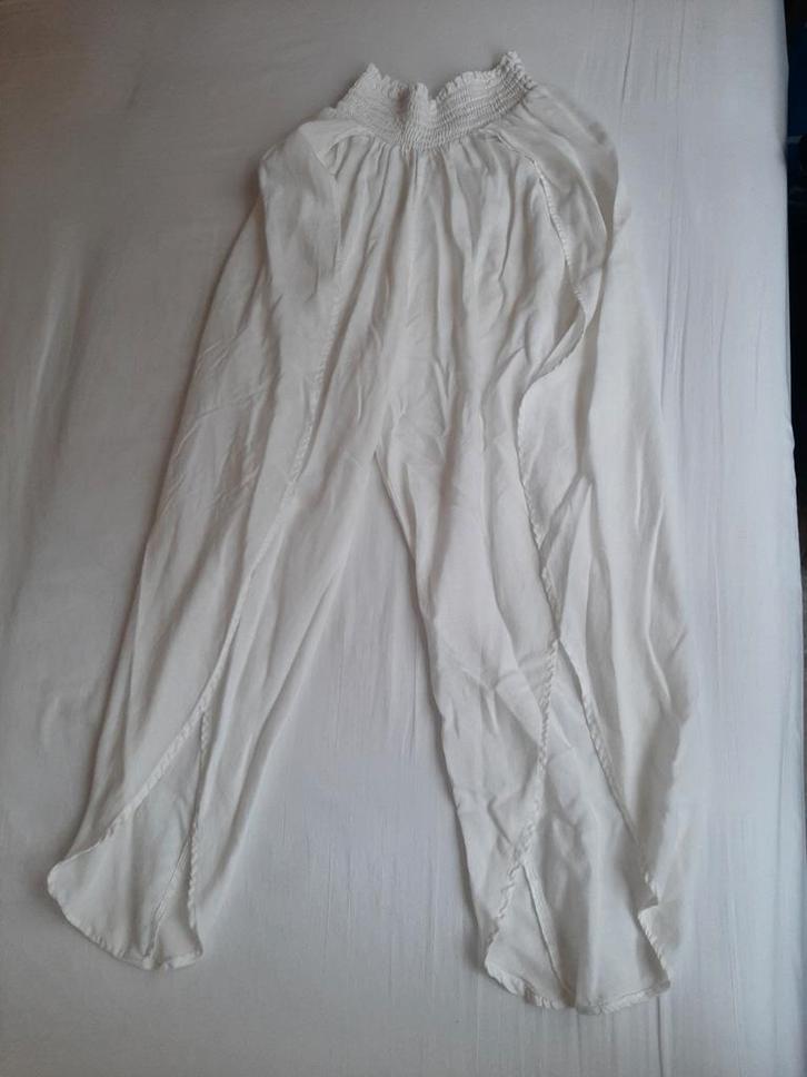 Witte overslag Broek - Maat S, Kleding | Dames, Broeken en Pantalons, Zo goed als nieuw, Maat 36 (S), Wit, Lang, Ophalen of Verzenden