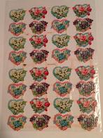 Bloemen roos rozen poesie poezie plaatjes vel 7132, Ophalen of Verzenden