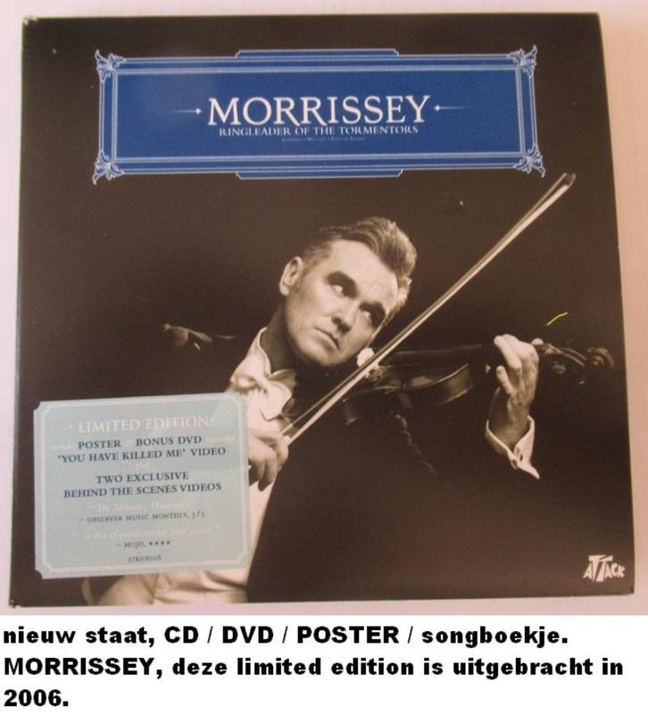 MORRISSEY, splinternieuw CD & DVD set, songboek/poster, Cd's en Dvd's, Cd's | Wereldmuziek, Nieuw in verpakking, Overige soorten