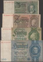 Duitsland set van 4 biljetten 1929-1935 gebruikt (nr 136), Verzenden, Duitsland, Setje