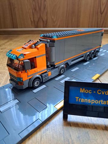 Lego City MOC Trekker met Koeltrailer beschikbaar voor biedingen
