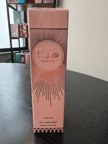 Lattafa Haya All Over Spray 150ml Nieuw in verpakking beschikbaar voor biedingen