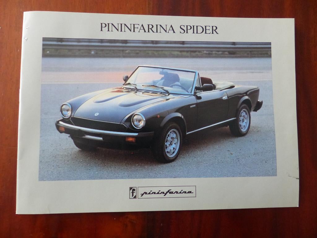 Pininfarina Spider brochure USA   Fiat, Verzenden, Zo goed als nieuw, Overige merken