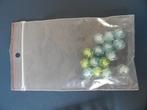 Zakjes met 15 diamantvormige kralen blauw en groen, Ophalen of Verzenden, Nieuw, Kraal