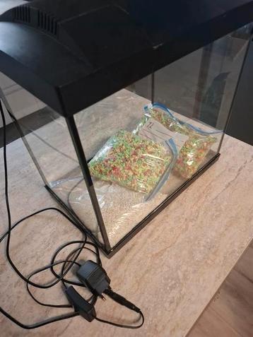 Aquarium 30 liter met verlichting  beschikbaar voor biedingen
