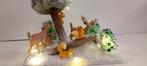 winterlandschap met herten, eekhoorns en verlichting, Diversen, Kerst, Ophalen of Verzenden