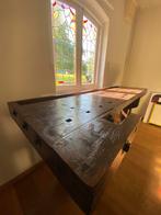 Houten Werkbank - Antiek - Vintage - Industrieel, Huis en Inrichting, Tafels | Sidetables, Gebruikt, 200 cm of meer, Ophalen, Teakhout