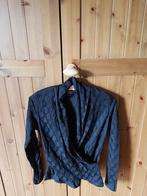 Zwarte overslag blouse van Zilch, maat M, Maat 38/40 (M), Zwart, Ophalen of Verzenden, Gedragen