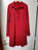 Donkerrode overhemdjurk, maat S., Kleding | Dames, Jurken, Ophalen of Verzenden, Zo goed als nieuw, Knielengte, Maat 36 (S)