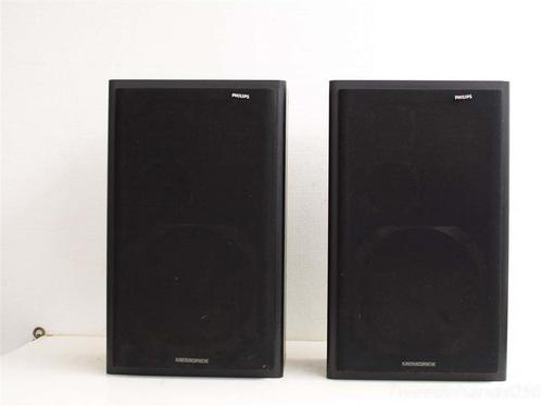 philips memorex 205 luidsprekers 26275, Audio, Tv en Foto, Luidsprekers, Gebruikt, Front, Rear of Stereo speakers, Minder dan 60 watt