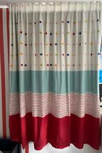 Twee gordijnen met verduisting, Huis en Inrichting, Gebruikt, 100 tot 150 cm, 200 cm of meer, Ophalen of Verzenden