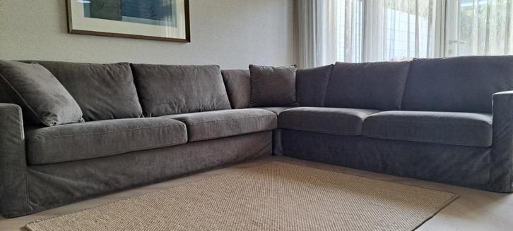 Hoekbank velours Urban Sofa, Huis en Inrichting, Banken | Complete zithoeken, Zo goed als nieuw, Stof, Ophalen