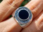 Vanoli 925 zilveren heren ring met onyx maat 19, Vanoli, 19 tot 20, Heer, Nieuw