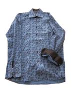Blue industry blouse overhemd bloemen m 40, Ophalen of Verzenden, Halswijdte 39/40 (M), Zo goed als nieuw, Blue Industry