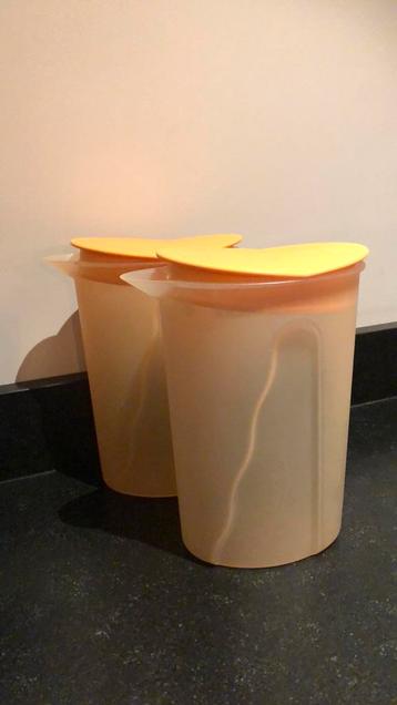 Tupperware kan, sapkan 1 liter 2 stuks beschikbaar voor biedingen
