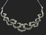 Antiek Zilveren ketting Marcaciet steentjes, Verzenden, ., Zo goed als nieuw, .