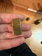Vintage Messing Zippo Aansteker, Ophalen of Verzenden, Gebruikt, Aansteker