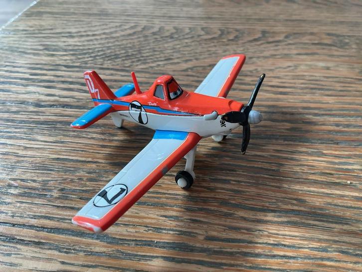 DISNEY PLANES DUSTY CROPHOPPER   METALEN VLIEGTUIG, Verzamelen, Speelgoed, Gebruikt, Ophalen