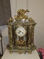Mooie Marmeren Pendule Klok met 6 Pilaren, Ophalen