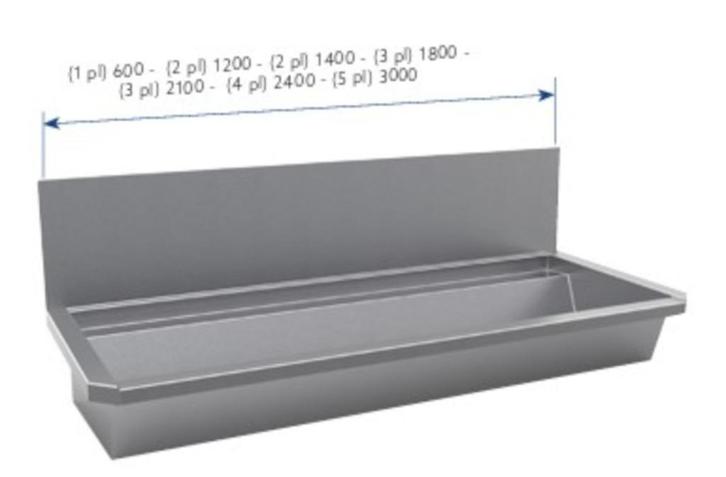 RVS wasgoot wastrog 1800 mm., Doe-het-zelf en Verbouw, Sanitair, Nieuw, Overige typen, Rvs, Ophalen of Verzenden