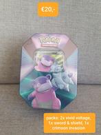 V Forces Tins: Galarian Slowbro V Tin, Hobby en Vrije tijd, Verzamelkaartspellen | Pokémon, Nieuw, Ophalen of Verzenden, Booster