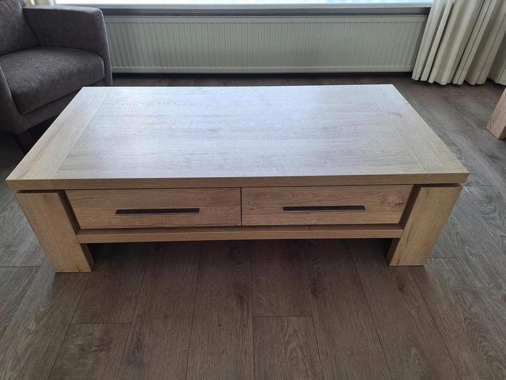 Complete inboedel, Huis en Inrichting, Tafels | Salontafels, Gebruikt, 75 cm of meer, 200 cm of meer, Rechthoekig, Eikenhout, Ophalen