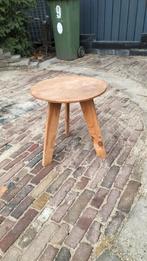 Houten plantenkrukje, Tuin en Terras, Tuintafels, Ophalen, Gebruikt, Rond, Hout