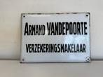 Zwart Wit emaille bordje, Ophalen of Verzenden