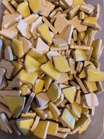 Mozaiek keramiek puzzel steentjes zacht geel 100 gram, Hobby en Vrije tijd, Knutselen, Nieuw, Ophalen of Verzenden, Materiaal