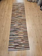 Handgeweven oosterse wollen kelim loper 296x80, Info@SlatsAntiek.nl, Vof Slats Antiek, Crème, Kelim