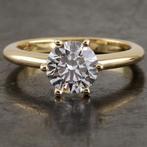 Verlovingsring diamant ! ( nieuw ! ) gemaakt in onze winkel, Nieuw, Ophalen of Verzenden, 17 tot 18, Dame
