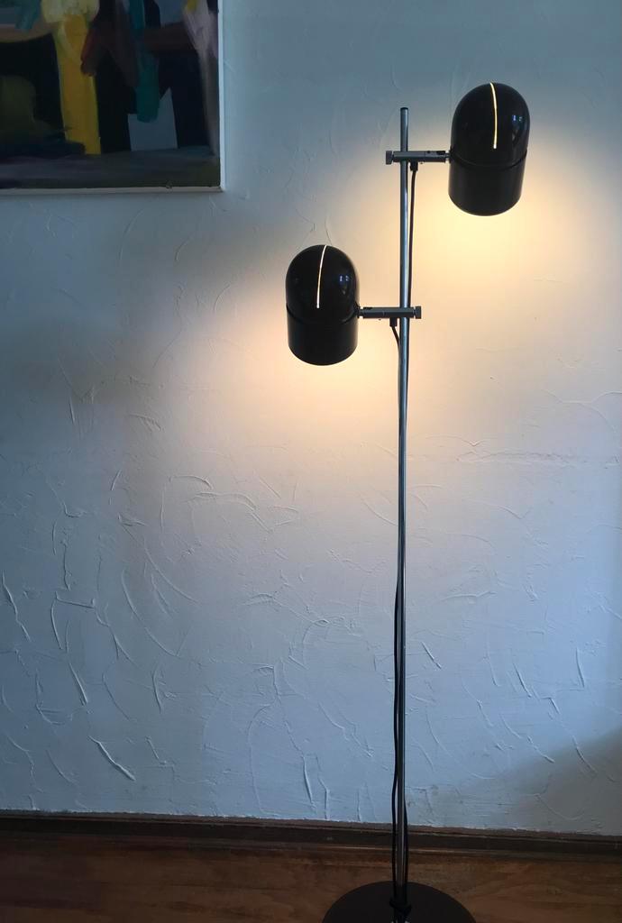 BIS floor lamp 70s vintage design silence of the lamps, Huis en Inrichting, Lampen | Vloerlampen, Gebruikt, 100 tot 150 cm, Metaal