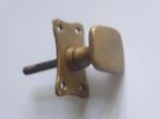 Antieke deurknop, 1900,  messing / koper, compleet, Antiek en Kunst, Ophalen of Verzenden