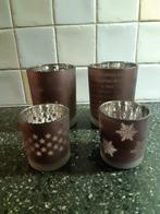 Riverdale Kerst waxinelichten, Overige materialen, Bruin, Ophalen of Verzenden, Zo goed als nieuw