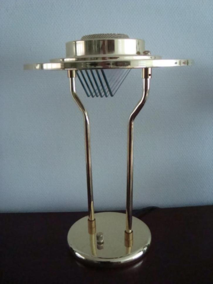Hollywood Regency Tafellamp . Blikvanger !!, Huis en Inrichting, Lampen | Tafellampen, Zo goed als nieuw, Minder dan 50 cm, Glas