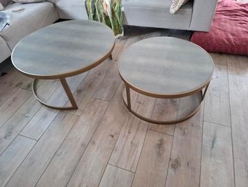 Salontafel set Brons/goud beschikbaar voor biedingen