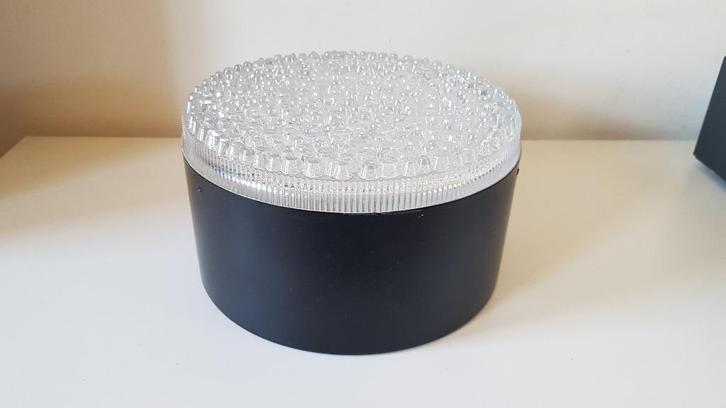Raak lamp kristalglas jaren 60, Huis en Inrichting, Lampen | Plafondlampen, Zo goed als nieuw, Glas, Metaal, Ophalen of Verzenden