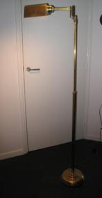 Vloerlamp leeslamp, koper, Ophalen, Gebruikt, Vintage, antiek, 100 tot 150 cm