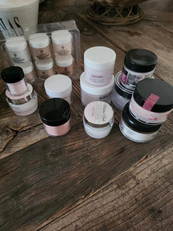 Nagelspullen Set - Acryl, Tips, Freesjes, Sieraden, Tassen en Uiterlijk, Uiterlijk | Cosmetica en Make-up, Gebruikt, Toebehoren