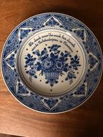 Delfst blauw decoratie bord zenith 1749, Antiek en Kunst, Ophalen of Verzenden
