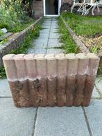 47 Palissadebanden / opsluitbanden 35x50 bruin, Tuin en Terras, Bielzen en Borders, Ophalen, Zo goed als nieuw, Beton
