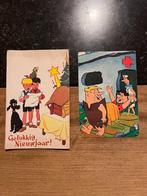 2 vintage postkaarten stripfiguren: Jommeke & The Flinstones, Ophalen of Verzenden, 1960 tot 1980, Gelopen, Overige thema's