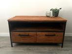 Pronto Romaro tv meubel tv-meubel teak hout metaal 100cm, Ophalen, 100 tot 150 cm, Zo goed als nieuw, Minder dan 100 cm