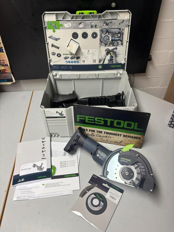 Nieuwe Festool DSC-AGC 18 Basic, Doe-het-zelf en Verbouw, Gereedschap | Slijpmachines, Nieuw, Haakse handslijpmachine, 1000 watt of meer