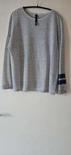 10days shirt met lange mouwen, wit zwart streepje, maat 0, Ophalen of Verzenden, Zo goed als nieuw, Wit, Lange mouw