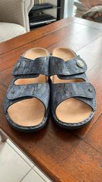 Finn Comfort zomerslippers jeansblauw 42, Slippers, Finn Comfort, Zo goed als nieuw, Verzenden