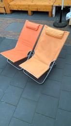 Kampeer stoeltjes oranje, Ophalen, Gebruikt