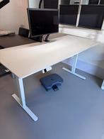Elektrisch Verstelbaar zit/sta Bureau - Wit 180x80cm, Ophalen, Elektrisch, Zo goed als nieuw, Stabureau
